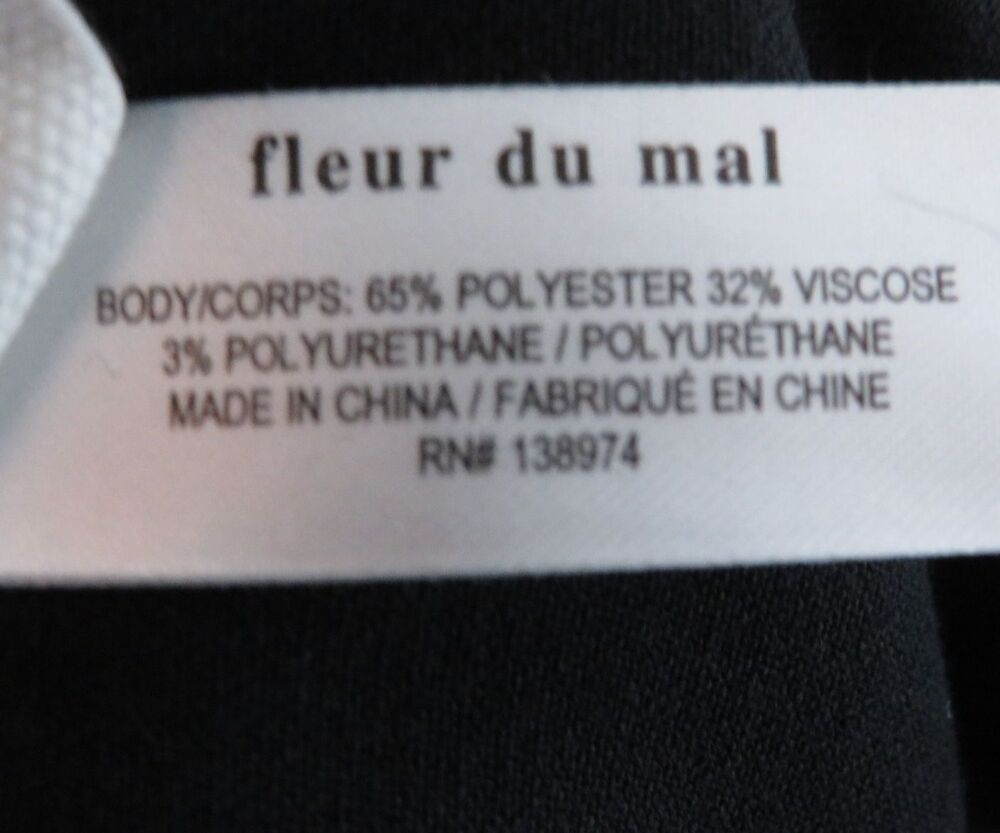 Fleur Du Mal Black Cropped Bustier Tank Top Size Large - Picture 8 of 9